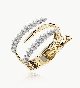 Image of Yeprem bracelet with Diamond and Yellow Gold